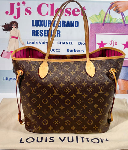 AUTHENTIC Louis Vuitton Neverfull Monogram MM PREOWNED (WBA356)