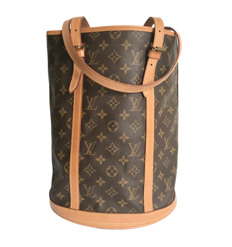 AUTHENTIC Louis Vuitton Bucket 27 Monogram PREOWNED (WBA706)