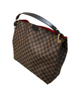 Louis Vuitton Damier Ebene Graceful MM Hobo Bag Leather ref.536149 - Joli  Closet