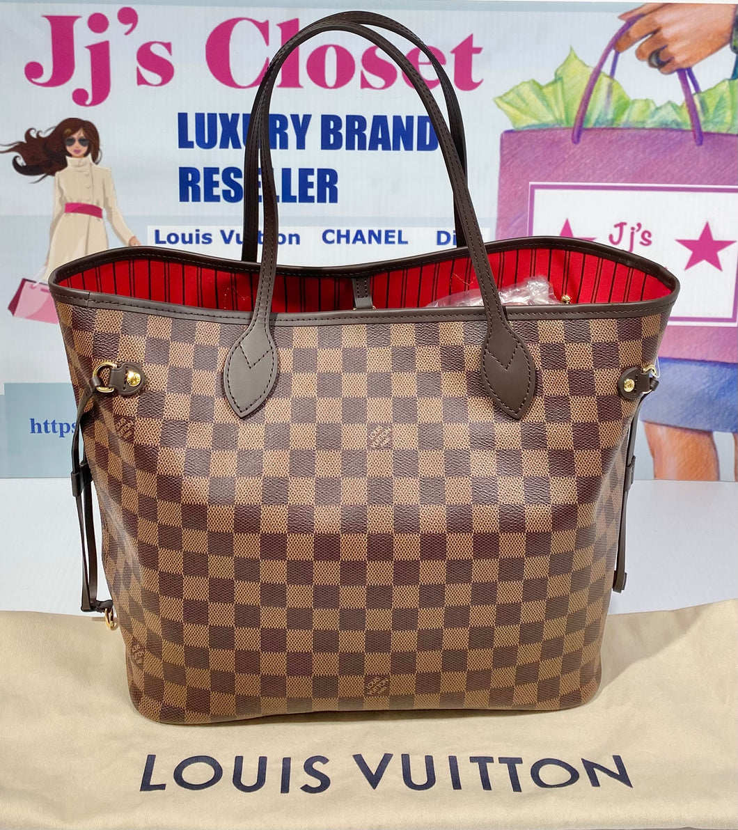 LOUIS VUITTON Pre Owned Tote Bag Damier Ebene Neverfull GM