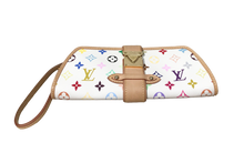 Load image into Gallery viewer, AUTHENTIC Louis Vuitton Shirley Clutch White Multicolor PREOWNED (WBA900)