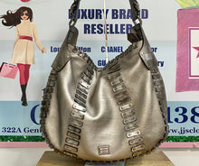 Load image into Gallery viewer, AUTHENTIC BURBERRY Silver Metallic Hobo PREOWNED (WBA369)
