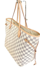 Load image into Gallery viewer, AUTHENTIC Louis Vuitton Neverfull Damier Azur MM PREOWNED (WBA521)