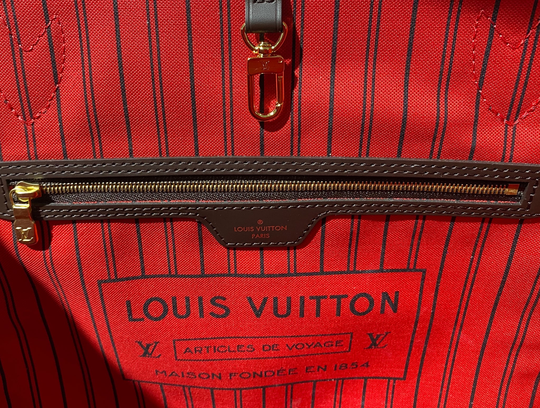Louis Vuitton Damier Ebene Neverfull MM Tote Bag 60lv128s – Bagriculture