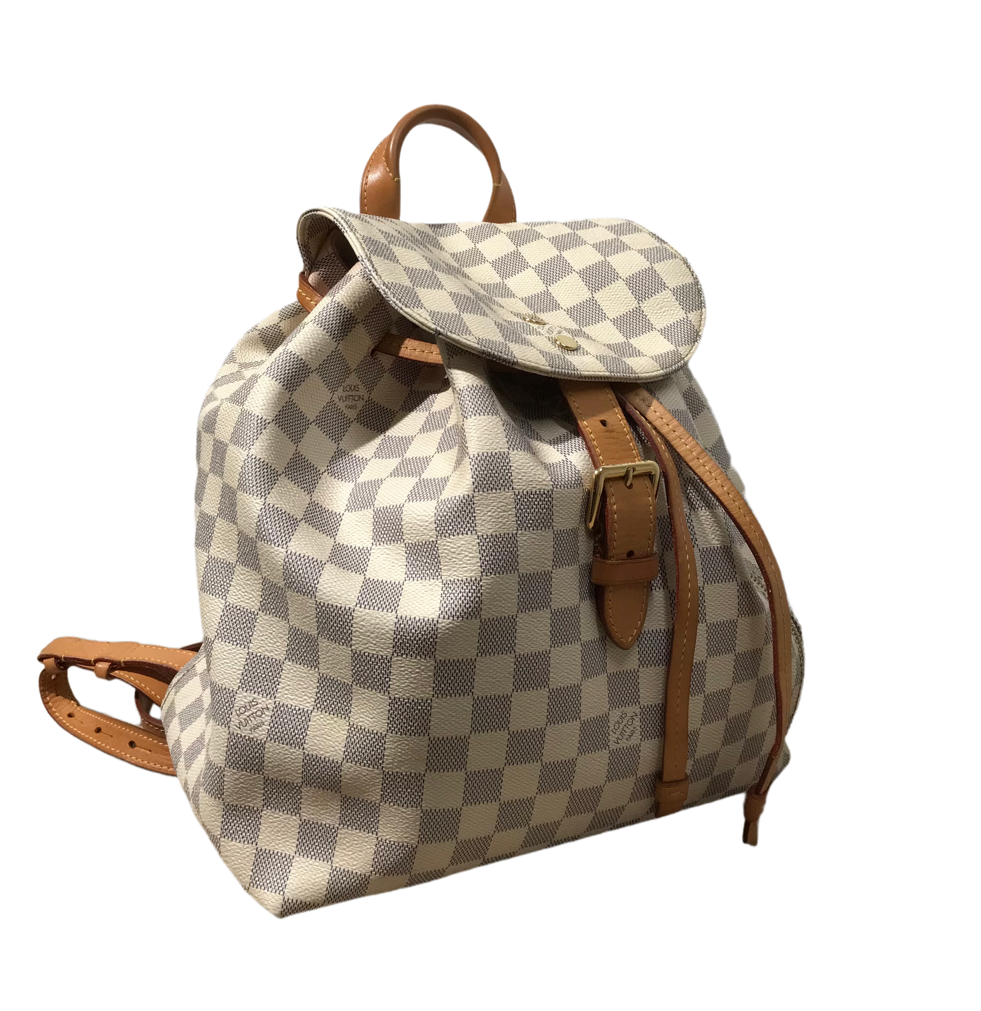 louis vuitton backpack sperone AUTHENTIC Louis Vuitton Sperone Backpack Damier Azur PREOWNED (WBA887) – Jj's Closet, LLC