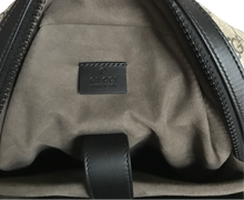 Load image into Gallery viewer, AUTHENTIC Gucci GG Supreme Monogram Large Eden Day Backpack Black PREOWNED (WBA1004)
