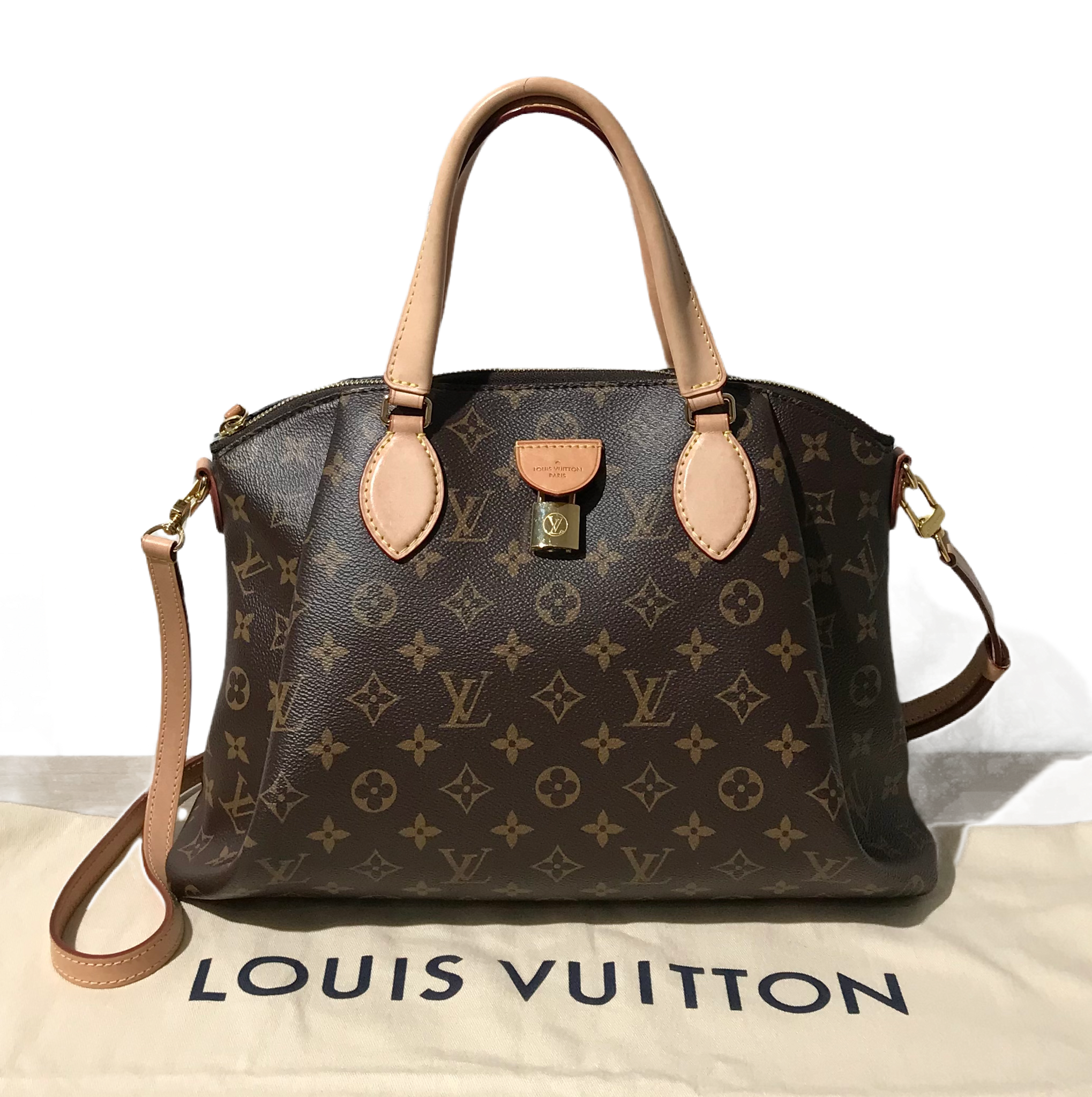 Louis Vuitton Monogram Rivoli MM Bag Brown