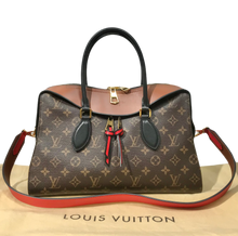 Load image into Gallery viewer, AUTHENTIC Louis Vuitton Monogram Tuileries Caramel Rouge PREOWNED (WBA794)