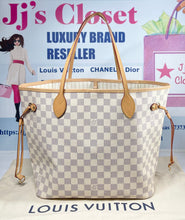 Load image into Gallery viewer, AUTHENTIC Louis Vuitton Neverfull Damier Azur MM PREOWNED (WBA336)