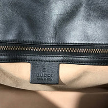 Load image into Gallery viewer, AUTHENTIC Gucci Black Calfskin Matelasse Large GG Marmont Shoulder Bag PREOWNED (WBA1036)