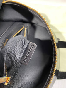 AUTHENTIC Burberry Coated Canvas Horseferry Print Black Backpack PREOWNED (WBA585)