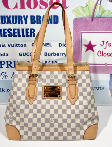 AUTHENTIC Louis Vuitton Hampstead Damier Azur PREOWNED (WBA386)