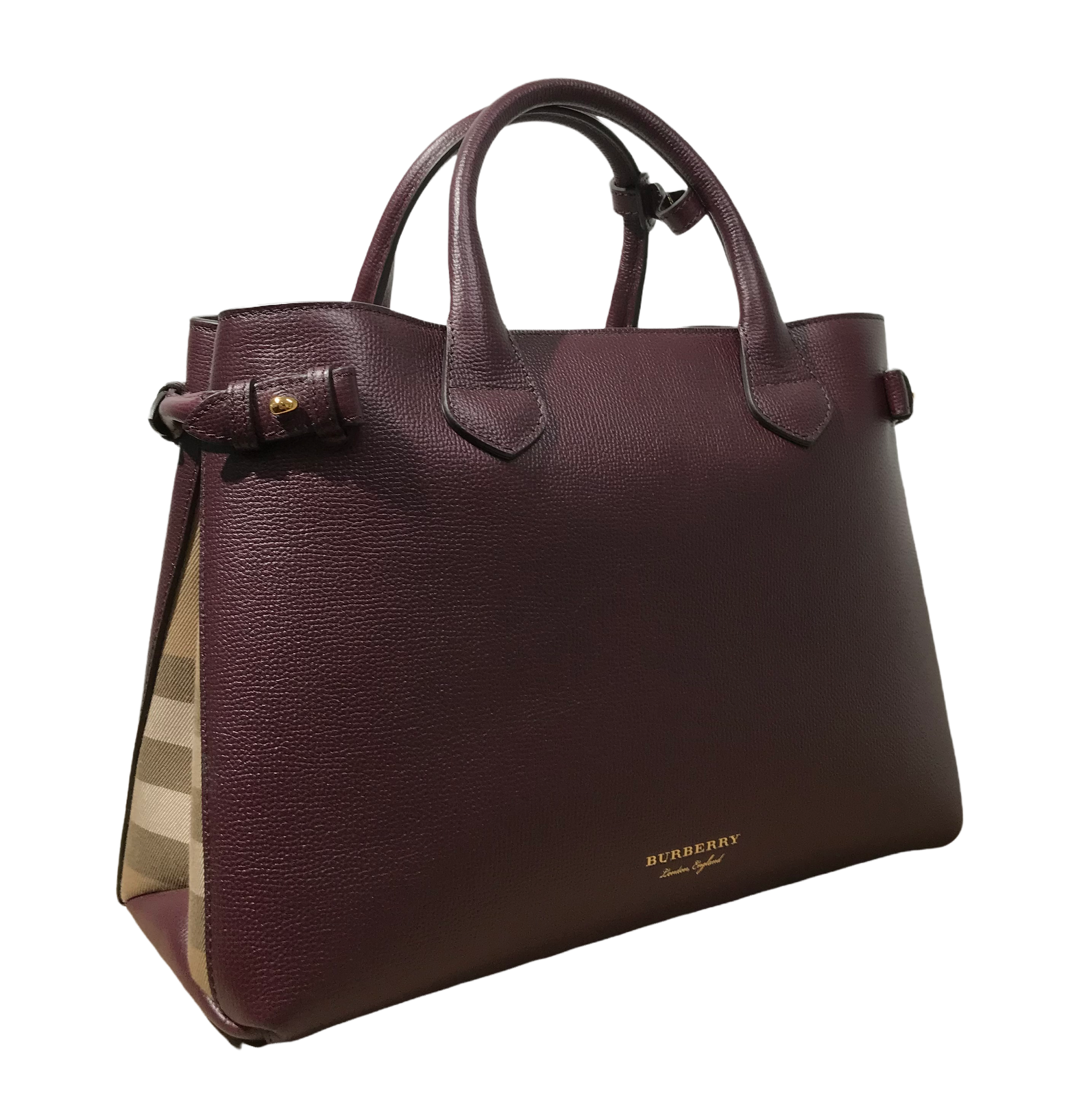Burberry top mahogany red