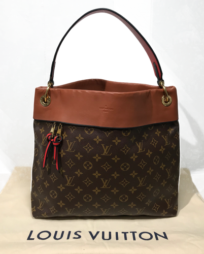 AUTHENTIC Louis Vuitton Tuileries Hobo Caramel PREOWNED (WBA747)