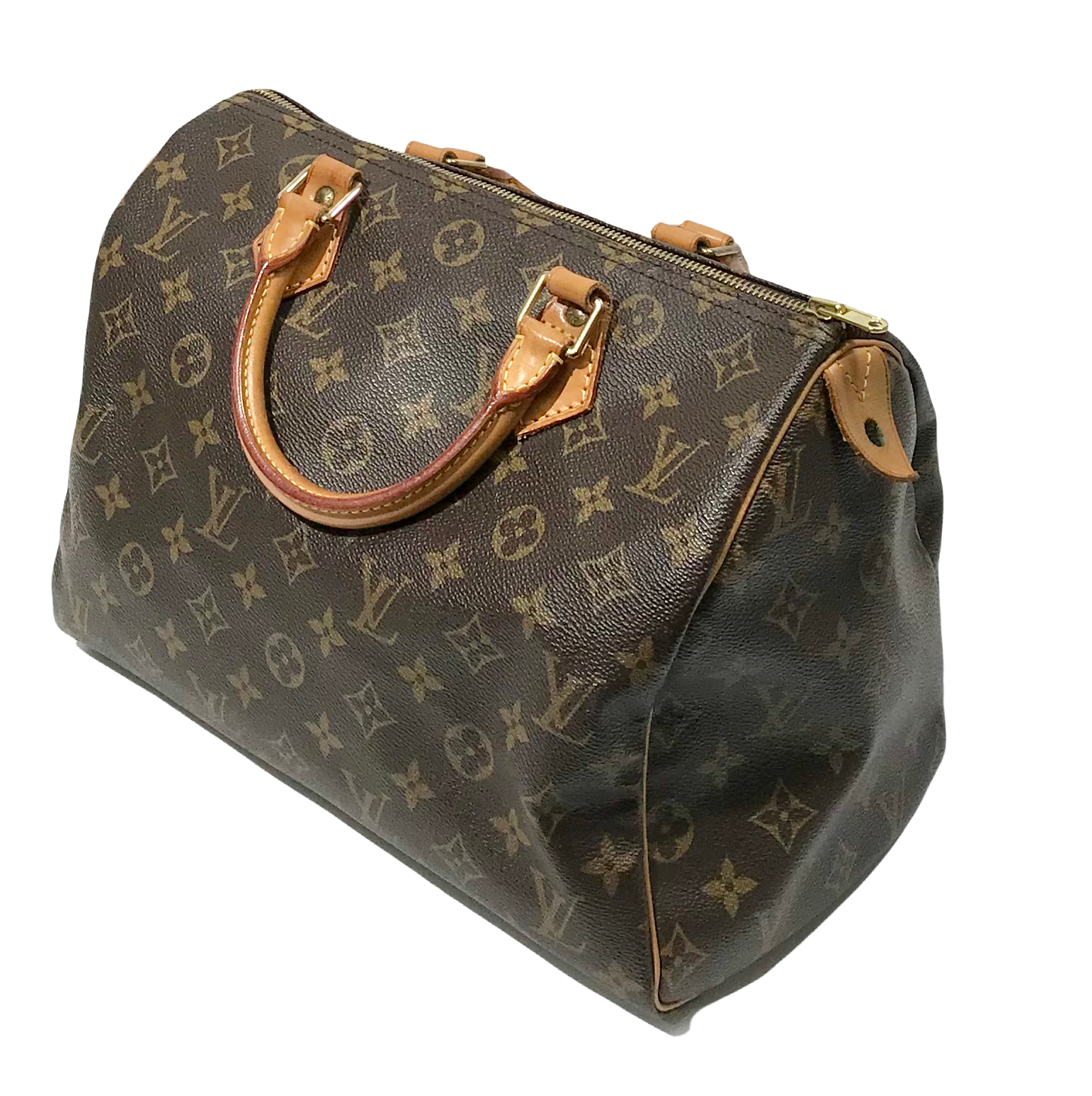 Louis Vuitton Monogram Vintage Speedy Bag 30 Brown