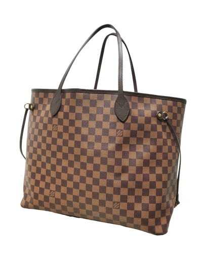 AUTHENTIC Louis Vuitton Neverfull GM Damier Ebene PREOWNED (WBA978)