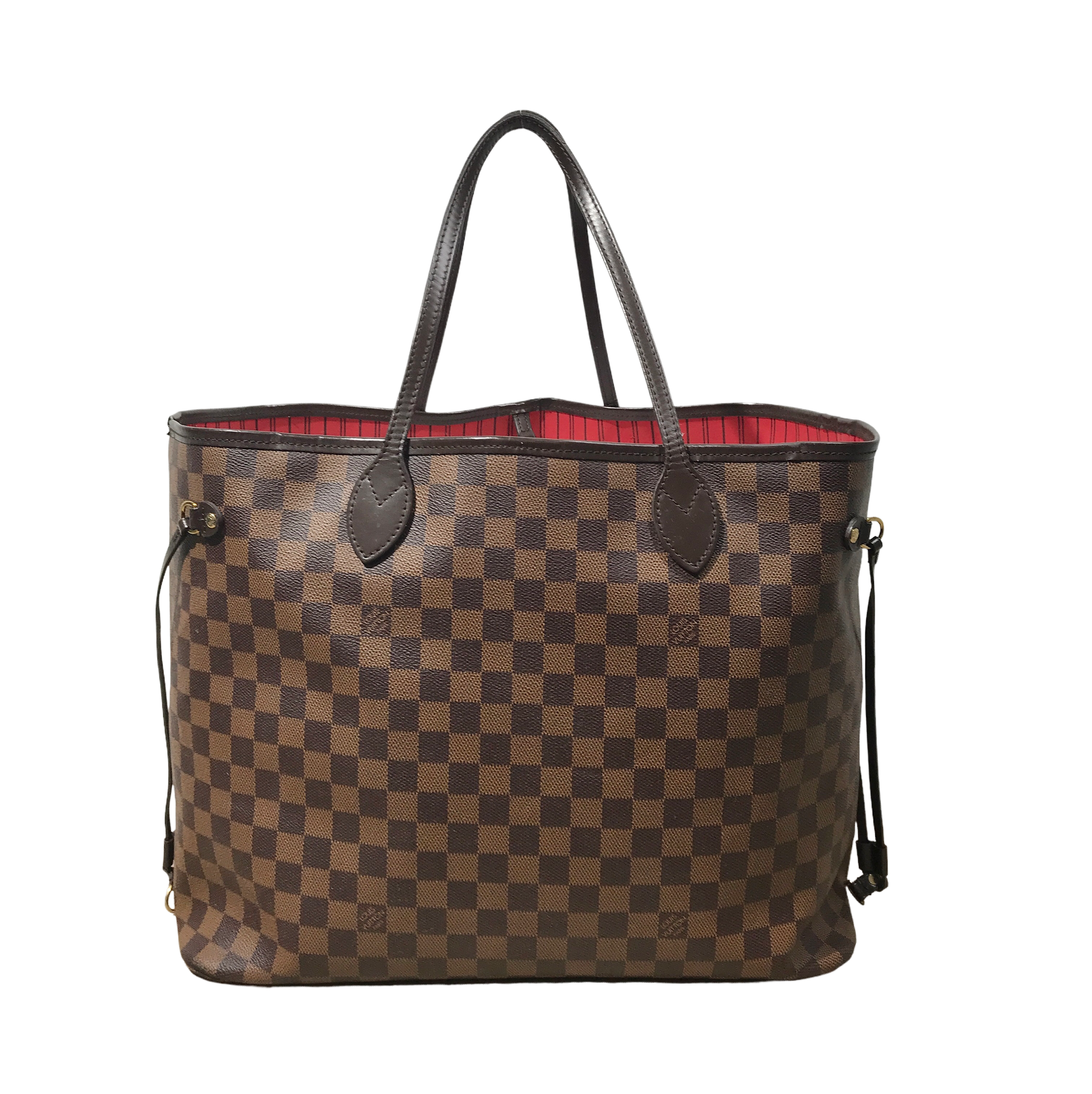 AUTHENTIC Louis Vuitton Neverfull GM Damier Ebene PREOWNED WBA947