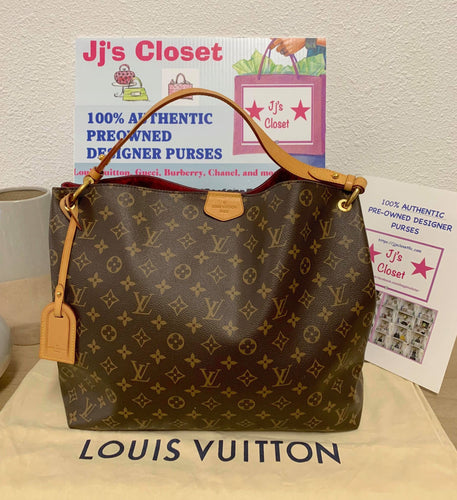 AUTHENTIC Louis Vuitton Graceful MM Pivoine PREOWNED