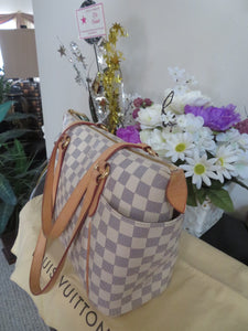 AUTHENTIC Louis Vuitton Totally PM Damier Azur Preowned