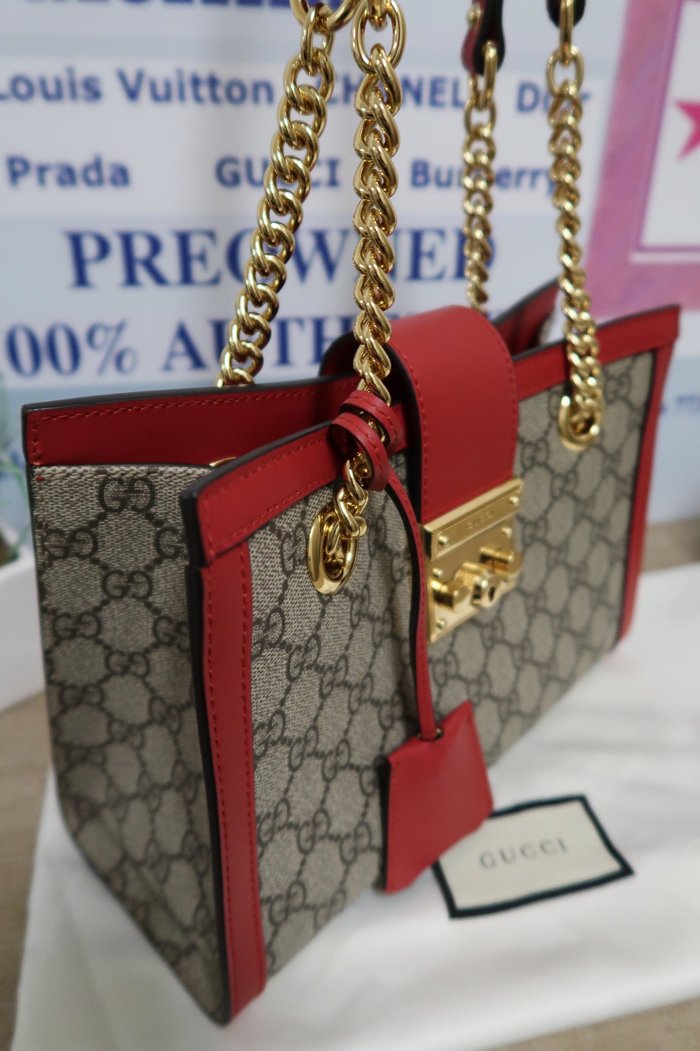 Gucci Padlock Small GG Supreme Shoulder Bag for Women