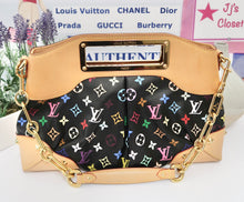 Load image into Gallery viewer, AUTHENTIC Louis Vuitton Judy Black Multicolore MM Preowned (WBA166)