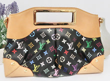 Load image into Gallery viewer, AUTHENTIC Louis Vuitton Judy Black Multicolore MM Preowned (WBA166)