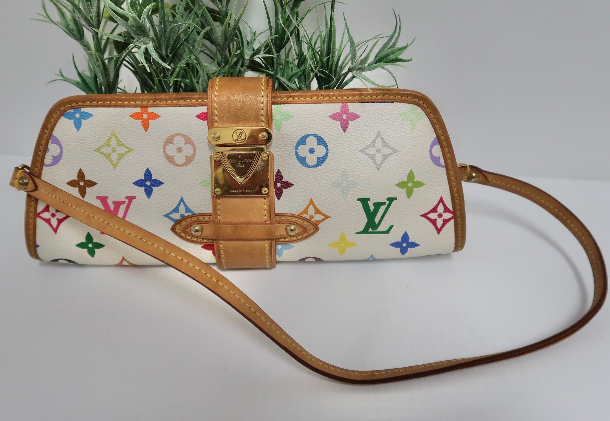 Louis Vuitton Shirley Handbag Monogram Multicolor at 1stDibs