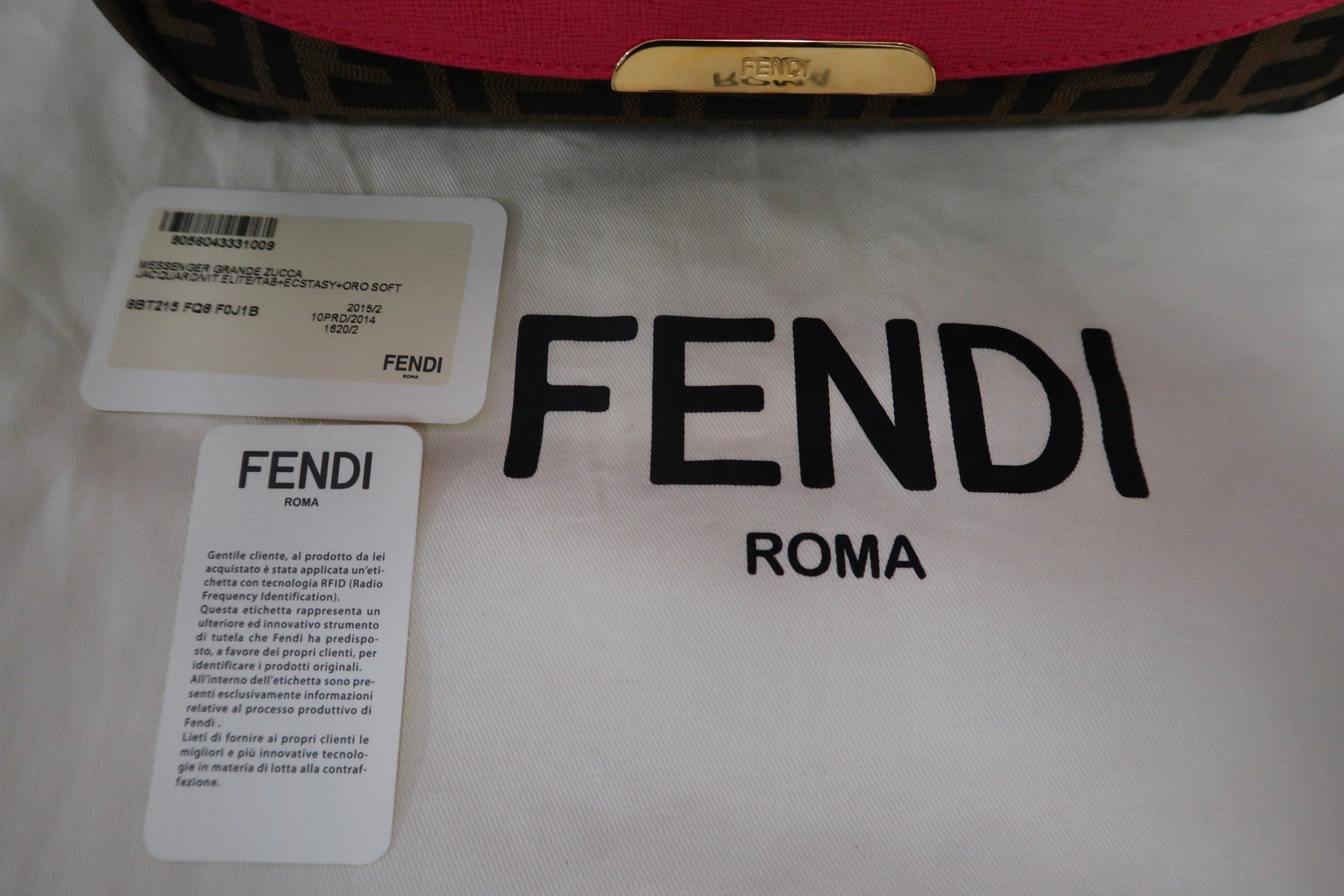 AUTHENTIC Fendi Grande Zucca Messenger Bag PREOWNED – Jj's Closet, LLC