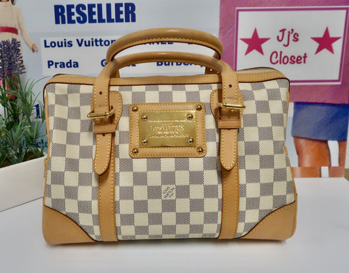 AUTHENTIC Louis Vuitton Berkeley Damier Azur PREOWNED