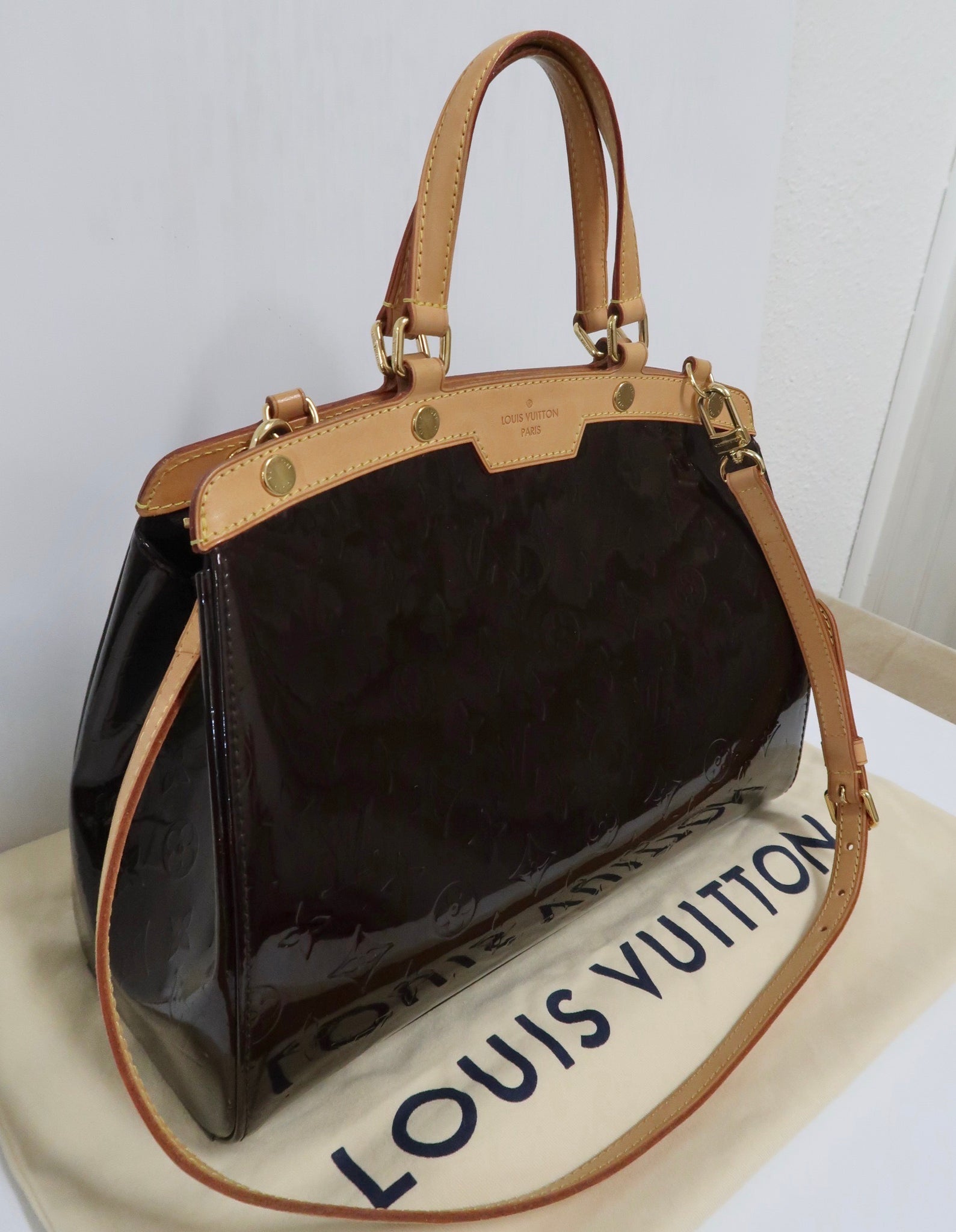 AUTHENTIC Louis Vuitton Brea Vernis Amarante MM PREOWNED – Jj's Closet, LLC