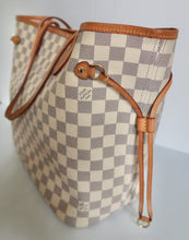 Load image into Gallery viewer, AUTHENTIC Louis Vuitton Neverfull Damier Azur MM PREOWNED (WBA205)