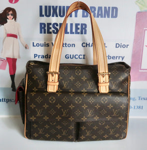Louis Vuitton Vive Cite GM Handbag Shoulder Bag Monogram Authentic