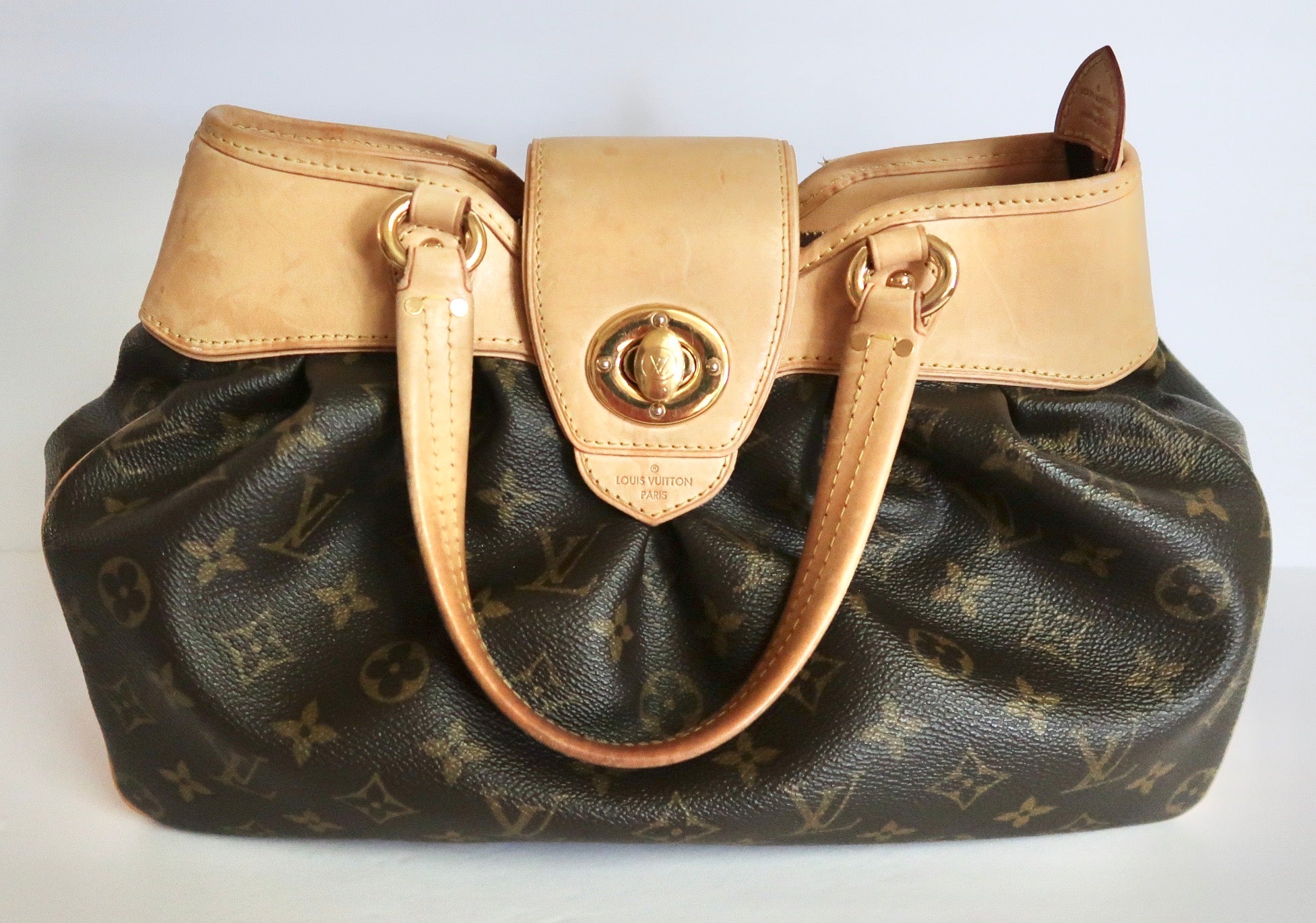 Louis Vuitton - Authenticated Boetie Handbag - Cloth Brown for Women, Very Good Condition