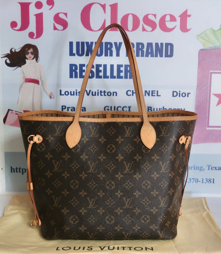 AUTHENTIC Louis Vuitton Neverfull Monogram MM PREOWNED (WBA204)