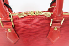 Load image into Gallery viewer, AUTHENTIC Louis Vuitton Alma Red Epi PM PREOWNED (WBA222)