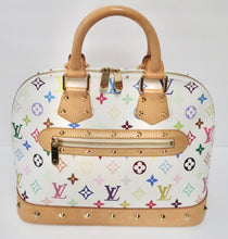 Load image into Gallery viewer, AUTHENTIC Louis Vuitton Alma White Monogram Multicolor PM PREOWNED (WBA224)