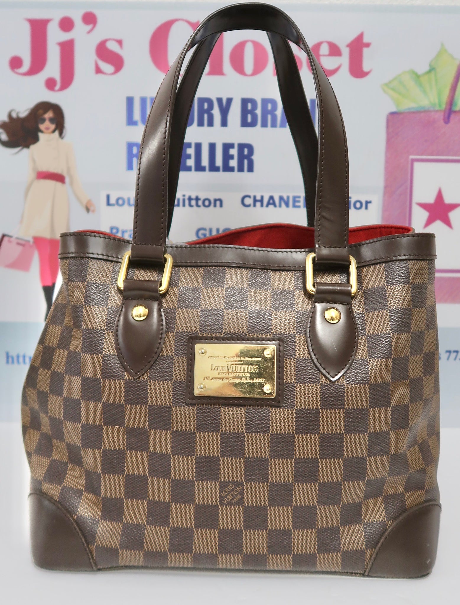 Louis Vuitton Bag Paris Damier Hampsted Shoulder Bag