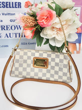 Load image into Gallery viewer, AUTHENTIC Louis Vuitton Eva Clutch Damier Azur PREOWNED (WBA234)