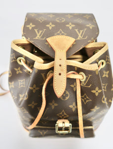 AUTHENTIC Louis Vuitton Montsouris Monogram MM Backpack PREOWNED (WBA236)