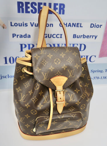 AUTHENTIC Louis Vuitton Montsouris Monogram MM Backpack PREOWNED (WBA236)