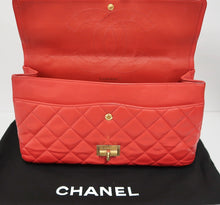 Load image into Gallery viewer, AUTHENTIC CHANEL Lambskin 2.55 Reissue 277 Double Flap Red PREOWNED (WBA243)