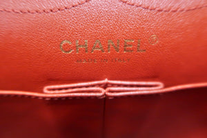 AUTHENTIC CHANEL Lambskin 2.55 Reissue 277 Double Flap Red PREOWNED (WBA243)